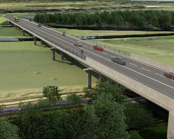 Sturry Link Road project viaduct construction