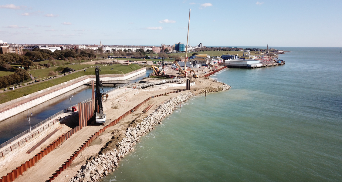 Piling at Southsea.