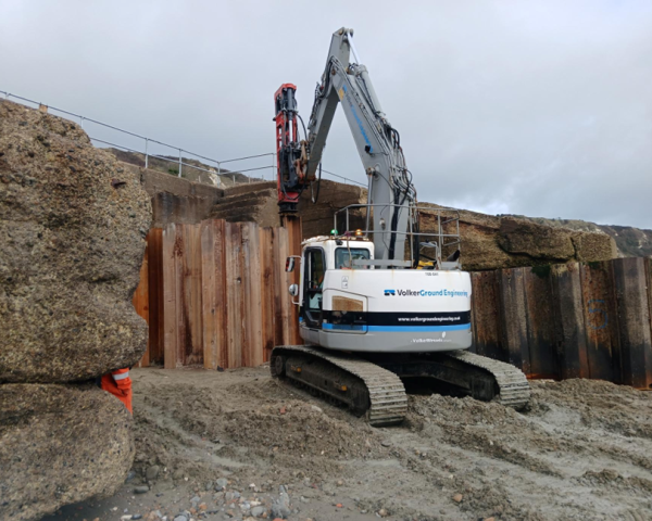 VolkerGround Engineering at the Folkestone Warren Sea Defences